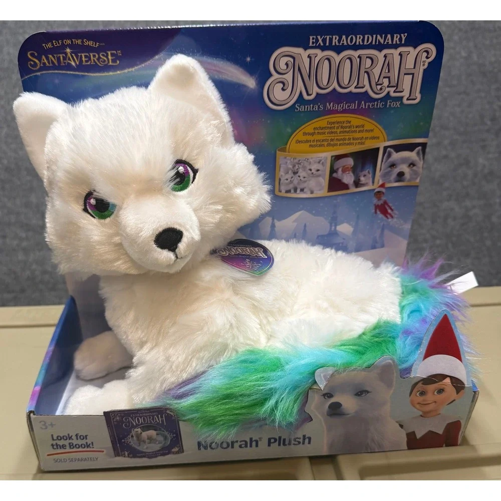 Elf on the Shelf Santaverse Extraordinary Noorah Santas Magical Arctic Fox Plush